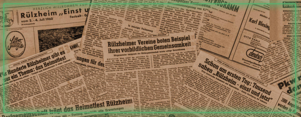 Bericht zum Heimatfest 1965